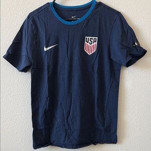 Nike USA Navy Short Sleeve Soccer Tee